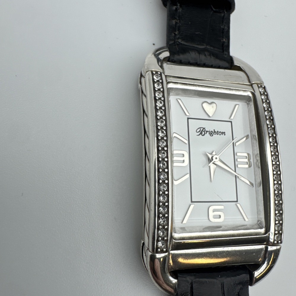Brighton Monaco Watch Reversible Band Brown & Black Band Working - Picture 6 of 16